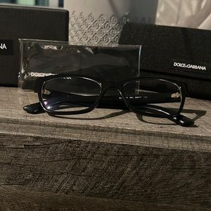 Dolce and Gabbana eyeglass frame. Comes with box unopened cleaning pad and case